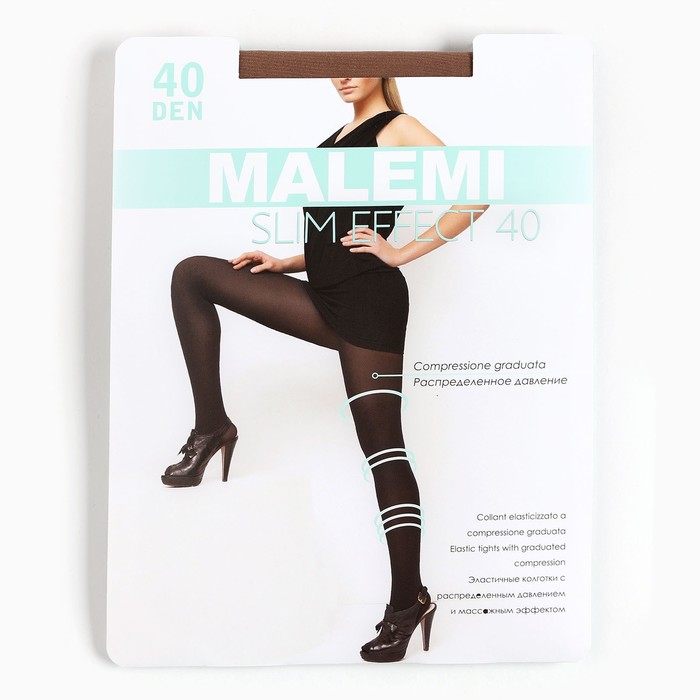 Колготки женские Malemi Slim Effect 40, цвет телесный (melon), размер 5 - Фото 1