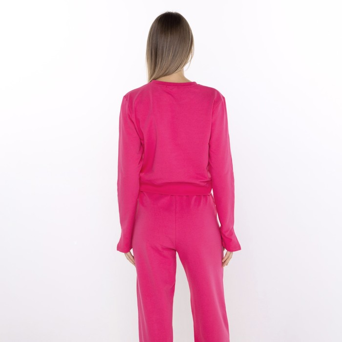 Костюм женский (толстовка/брюки), цвет розовый, размер M (44-46) 61126