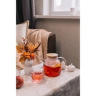 Заварочный чайник BellaTenero «Эко», 1.2 л, с бамбуковой крышкой, металлический фильтр, стекло - Фото 6