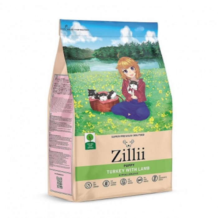 

Сухой корм ZILLII Puppy для щенков, индейка и ягненок, 15 кг