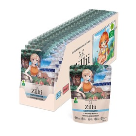 Влажный корм ZILLII Sterilized Light Cat Salmon для кошек, лосось в соусе, 85 г