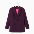 Пиджак женский MINAKU: Classic цвет фиолетовый, р-р 42 - Фото 8