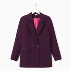 Пиджак женский MINAKU: Classic цвет фиолетовый, р-р 48 - Фото 6