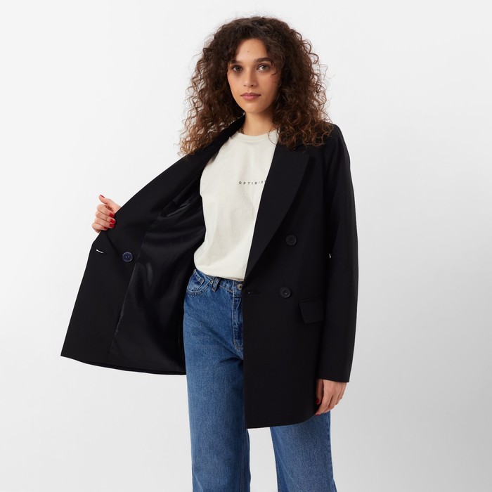 Пиджак женский MINAKU: Classic цвет черный, р-р 44 61133