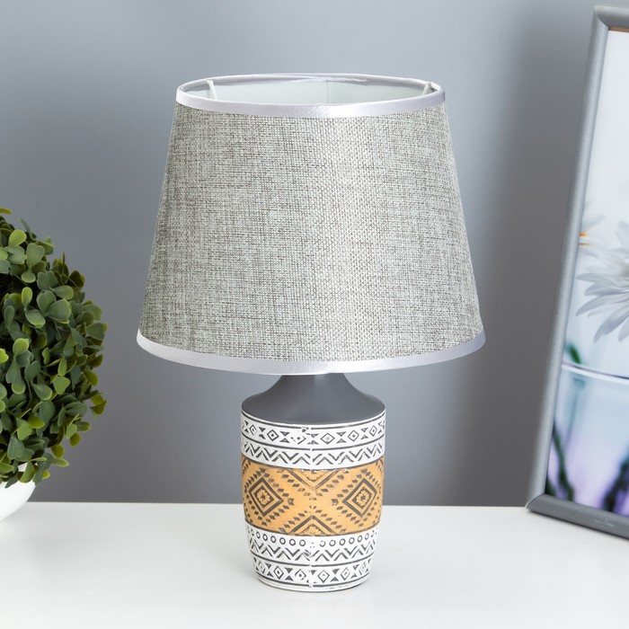 Настольная лампа 16529/1GR E14 40Вт серый 17х17х26,5 см