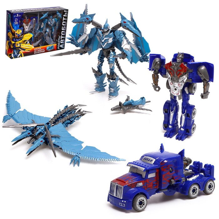 Уценка Набор роботов «Герои», трансформируются, 2 шт. - Фото 1