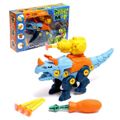 УЦЕНКА Винтовой конструктор «ДиноМир», МИКС