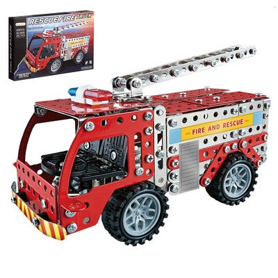 УЦЕНКА Конструктор металлический «Пожарная машина», 292 детали