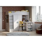 Кровать – чердак «Каприз 8», с столом, с шкафом, 2040×1102×1695 мм, цвет анкор белый - Фото 1