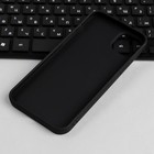 Чехол для iPhone 14 Plus, силиконовый, матовый, черный - фото 51460400 Чехол для iPhone 14 Plus, силиконовый, матовый, черный - фото 51460400