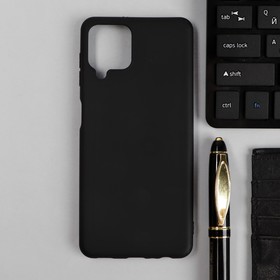 Чехол для Samsung Galaxy A22, силиконовый, матовый, черный