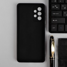 Чехол для Samsung Galaxy A73, силиконовый, матовый, черный