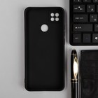 Чехол для Xiaomi Redmi 9C, силиконовый, матовый, черный - фото 319331355