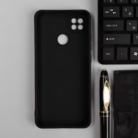 Чехол для Xiaomi Redmi 9C, силиконовый, матовый, черный