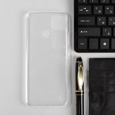 Чехол для Realme c21y, силиконовый, прозрачный