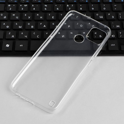 Чехол для Realme c21y, силиконовый, прозрачный