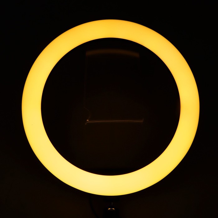 Светодиодная кольцевая лампа RJ33, лампа 32 см, цветная подсветка, 10 Вт - фото 1888541677