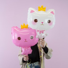 

Шар фольгированный 24" «Котёнок принцесса», фигура, цвет розовый, 1 шт.
