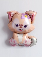 Воздушный шар фольгированный 32" «Котёнок с цветком», фигура - Фото 2