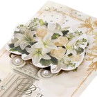 Конверт для денег "В День Свадьбы!" глиттер, колонна, лилии 9х17 см - Фото 3