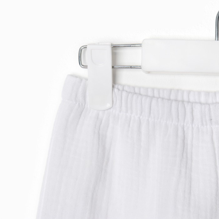 Комплект (блузка и брюки) для девочки MINAKU цвет белый, рост 104 см - фото 1907660429