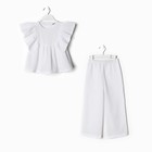 Комплект (блузка и брюки) для девочки MINAKU цвет белый, рост 104 см - Фото 9