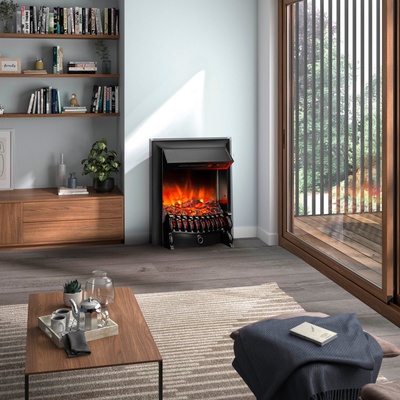 Электроочаг RealFlame Fobos Lux BL S, 750/1550 Вт, пульт ДУ, таймер, регул. ярк., звук