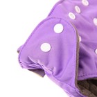 Трусики-подгузник, многоразовый, угольно-бамбуковая ткань, цвет фиолетовый, от 0-36 мес. - фото 6842570