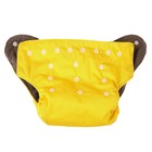 Трусики-подгузник, многоразовый, угольно-бамбуковая ткань, цвет желтый, от 0-36 мес. - фото 6842590