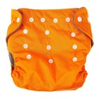Трусики-подгузник, многоразовый, угольно-бамбуковая ткань, цвет оранжевый, от 0-36 мес. - фото 6842609