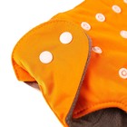 Трусики-подгузник, многоразовый, угольно-бамбуковая ткань, цвет оранжевый, от 0-36 мес. - фото 6842610