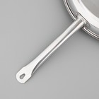 Сковорода Катунь «Общепит», d=40 см, толщина корпуса 0.8 мм, дно 3.5 мм, антипригарное покрытие, индукция, нержавеющая сталь - Фото 3