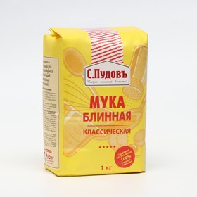 Мука блинная Пудов, 1 кг 9527516