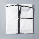 Чехол для одежды, 60×100 см, цвет белый - Фото 6