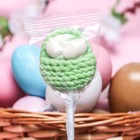 Карамель на палочке "Корзинка с яйцами" зелёная 20гр - Фото 2