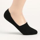 Носки-невидимки женские, цвет чёрный, размер 23 (36-39) - фото 319332575