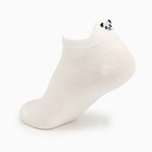 Носки женские укороченные «Панда», цвет белый, размер 36-40 - фото 22083944