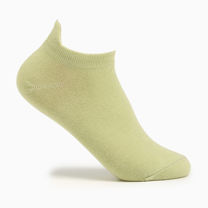 Носки женские укороченные, цвет салатовый, размер 36-40
