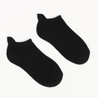 Носки женские укороченные, цвет чёрный, размер 36-40 - фото 49432981