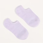 Носки женские укороченные, цвет сиреневый, размер 36-40 - фото 37215013