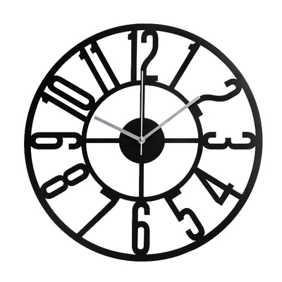 Часы настенные из металла "Лофт-2", плавный ход, d-40 см