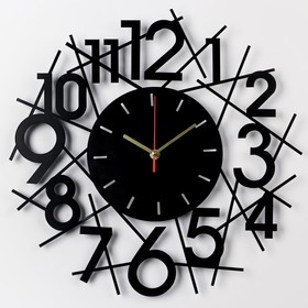 Часы настенные из металла "Лоренцо", бесшумные, d-40 см, АА