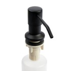 Дозатор для жидкого мыла Accoona A185F, 400 мл, врезной, черный/матовый - Фото 2