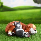 Садовая фигура "Лучшие друзья" 23х27х11см, серый и коричневый - Фото 1