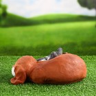 Садовая фигура "Лучшие друзья" 23х27х11см, серый и коричневый - Фото 4