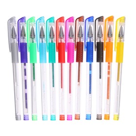 {{photo.Alt || photo.Description || 'УЦЕНКА Набор гелевых ручек 12 штук, с резиновым держателем (причина: плохо пишет стержень/не все пишут)'}}