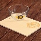 Пивной набор «Россия»: два пивных бокала 500 мл, миска, доска - фото 24456172