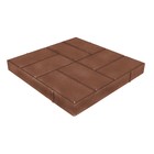 Плитка ППК тротуарная, 40 × 40 × 5 см, 8 кирпичей, коричневая, ПТБ-50 - Фото 1