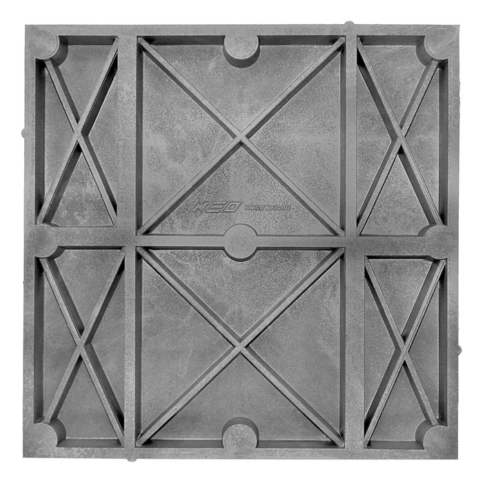 Плитка ППК тротуарная, 40 × 40 × 5 см, серая, ПТБ-50 - фото 1909122616