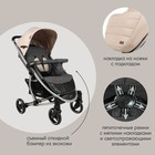 Коляска прогулочная детская Indigo SOUL, цвет бежевый - Фото 3